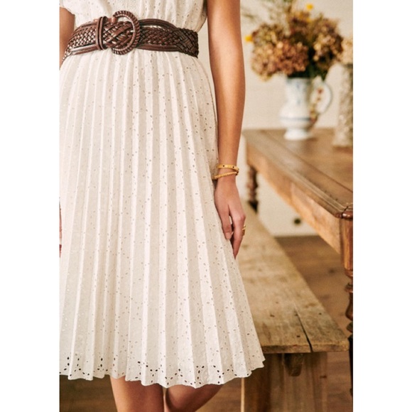 Sezane Isidore Dress in White - Picture 6 of 13